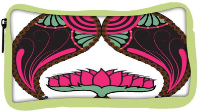 

Snoogg Eco Friendly Canvas Floral Paisley Design Student Pen Pencil Case Coin Purse Pouch Cosmetic Makeup Bag (GREEN) Pouch(Multicolor)