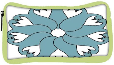 

Snoogg Eco Friendly Canvas Floral Peacock Faces Student Pen Pencil Case Coin Purse Pouch Cosmetic Makeup Bag (GREEN) Pouch(Multicolor)