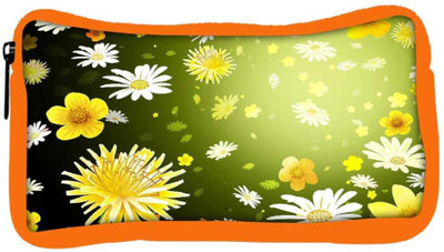 

Snoogg Eco Friendly Canvas Floral Petals Designer Student Pen Pencil Case Coin Purse Pouch Cosmetic Makeup Bag (ORANGE) Pouch(Multicolor)