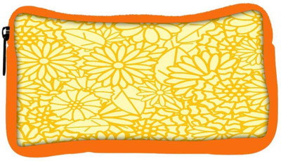

Snoogg Eco Friendly Canvas Abstract Yellow Floral Designer Student Pen Pencil Case Coin Purse Pouch Cosmetic Makeup Bag (ORANGE) Pouch(Multicolor)