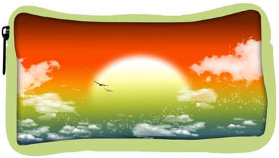

Snoogg Eco Friendly Canvas Fantasy Sunset Student Pen Pencil Case Coin Purse Pouch Cosmetic Makeup Bag (GREEN) Pouch(Multicolor)