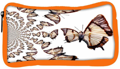 

Snoogg Eco Friendly Canvas Kaleidoscopic Butterflies Student Pen Pencil Case Coin Purse Pouch Cosmetic Makeup Bag (ORANGE) Pouch(Multicolor)