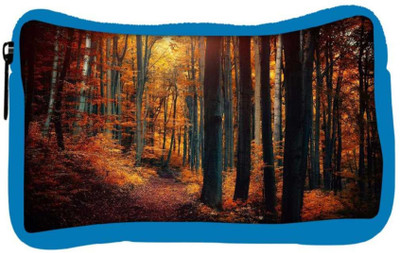 

Snoogg Eco Friendly Canvas Red Forest Designer Student Pen Pencil Case Coin Purse Pouch Cosmetic Makeup Bag (BLUE) Pouch(Multicolor)