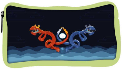 

Snoogg Eco Friendly Canvas Dragons In The Water 2622 Student Pen Pencil Case Coin Purse Pouch Cosmetic Makeup Bag (GREEN) Pouch(Multicolor)