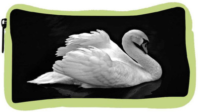 

Snoogg Eco Friendly Canvas White Swan Designer Student Pen Pencil Case Coin Purse Pouch Cosmetic Makeup Bag (GREEN) Pouch(Multicolor)