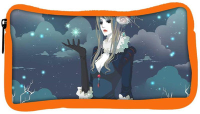 

Snoogg Eco Friendly Canvas Snow Queen Designer Student Pen Pencil Case Coin Purse Pouch Cosmetic Makeup Bag (ORANGE) Pouch(Multicolor)