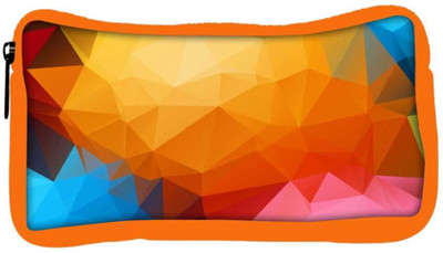 

Snoogg Eco Friendly Canvas Multicolor Pattern Design Designer Student Pen Pencil Case Coin Purse Pouch Cosmetic Makeup Bag (ORANGE) Pouch(Multicolor)