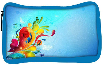 

Snoogg Eco Friendly Canvas Colorful Paint Designer Student Pen Pencil Case Coin Purse Pouch Cosmetic Makeup Bag (BLUE) Pouch(Multicolor)