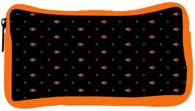 

Snoogg Eco Friendly Canvas Small Stars Black Designer Student Pen Pencil Case Coin Purse Pouch Cosmetic Makeup Bag (ORANGE) Pouch(Multicolor)