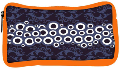 

Snoogg Eco Friendly Canvas White Circles Designer Student Pen Pencil Case Coin Purse Pouch Cosmetic Makeup Bag (ORANGE) Pouch(Multicolor)