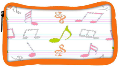

Snoogg Eco Friendly Canvas Colorful Music Strings Designer Student Pen Pencil Case Coin Purse Pouch Cosmetic Makeup Bag (ORANGE) Pouch(Multicolor)