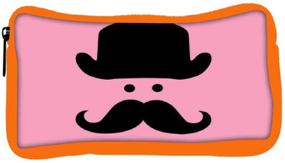 

Snoogg Eco Friendly Canvas Cute Mustache Student Pen Pencil Case Coin Purse Pouch Cosmetic Makeup Bag (ORANGE) Pouch(Multicolor)