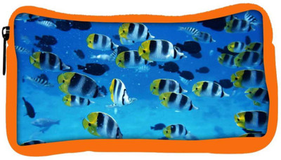 

Snoogg Eco Friendly Canvas Tiger Fish Designer Student Pen Pencil Case Coin Purse Pouch Cosmetic Makeup Bag (ORANGE) Pouch(Multicolor)