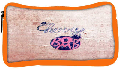 

Snoogg Eco Friendly Canvas Cherry Bomb Student Pen Pencil Case Coin Purse Pouch Cosmetic Makeup Bag (ORANGE) Pouch(Multicolor)