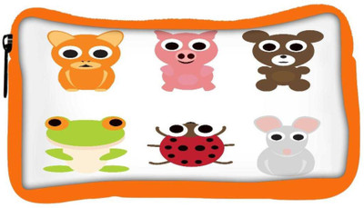 

Snoogg Eco Friendly Canvas Animal Characters Set Student Pen Pencil Case Coin Purse Pouch Cosmetic Makeup Bag (ORANGE) Pouch(Multicolor)