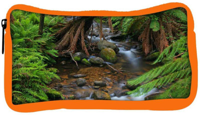 

Snoogg Eco Friendly Canvas Water Flowing Through The Jungle Designer Student Pen Pencil Case Coin Purse Pouch Cosmetic Makeup Bag (ORANGE) Pouch(Multicolor)