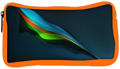 

Snoogg Eco Friendly Canvas Feather Abstract Designer Student Pen Pencil Case Coin Purse Pouch Cosmetic Makeup Bag (ORANGE) Pouch(Multicolor)