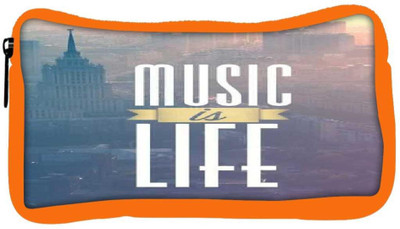 

Snoogg Eco Friendly Canvas Music Is Life Student Pen Pencil Case Coin Purse Pouch Cosmetic Makeup Bag (ORANGE) Pouch(Multicolor)