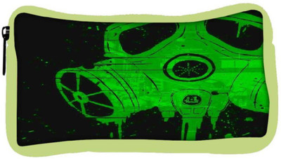 

Snoogg Eco Friendly Canvas Smoke Mask Student Pen Pencil Case Coin Purse Pouch Cosmetic Makeup Bag (GREEN) Pouch(Multicolor)