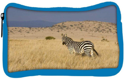

Snoogg Eco Friendly Canvas Zebra Designer Student Pen Pencil Case Coin Purse Pouch Cosmetic Makeup Bag (BLUE) Pouch(Multicolor)