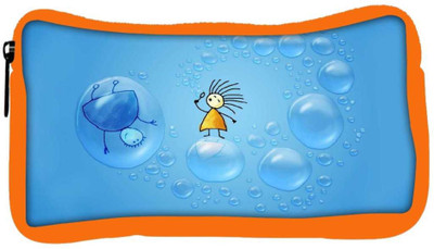 

Snoogg Eco Friendly Canvas Girl In A Bubble Designer Student Pen Pencil Case Coin Purse Pouch Cosmetic Makeup Bag (ORANGE) Pouch(Multicolor)