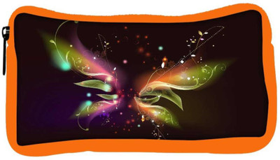

Snoogg Eco Friendly Canvas Patterned Design Designer Student Pen Pencil Case Coin Purse Pouch Cosmetic Makeup Bag (ORANGE) Pouch(Multicolor)