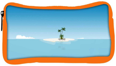 

Snoogg Eco Friendly Canvas Small Island Designer Student Pen Pencil Case Coin Purse Pouch Cosmetic Makeup Bag (ORANGE) Pouch(Multicolor)