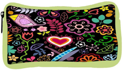 

Snoogg Eco Friendly Canvas Colorful Floral Seamless Pattern In Cartoon Style Seamless Pattern Student Pen Pencil Case Coin Purse Pouch Cosmetic Makeup Bag (GREEN) Pouch(Multicolor)