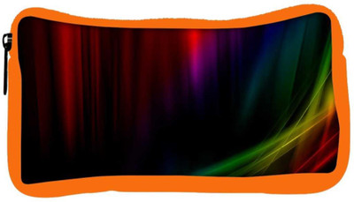 

Snoogg Eco Friendly Canvas Abstract Design Designer Student Pen Pencil Case Coin Purse Pouch Cosmetic Makeup Bag (ORANGE) Pouch(Multicolor)