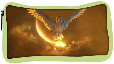 

Snoogg Eco Friendly Canvas Owls Guardians Designer Student Pen Pencil Case Coin Purse Pouch Cosmetic Makeup Bag (GREEN) Pouch(Multicolor)
