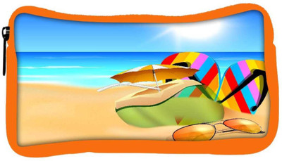 

Snoogg Eco Friendly Canvas Abstract Summer Background Student Pen Pencil Case Coin Purse Pouch Cosmetic Makeup Bag (ORANGE) Pouch(Multicolor)