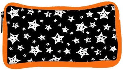 

Snoogg Eco Friendly Canvas Black And White Stars Designer Student Pen Pencil Case Coin Purse Pouch Cosmetic Makeup Bag (ORANGE) Pouch(Multicolor)
