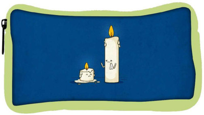 

Snoogg Eco Friendly Canvas Dying Candle Designer Student Pen Pencil Case Coin Purse Pouch Cosmetic Makeup Bag (GREEN) Pouch(Multicolor)