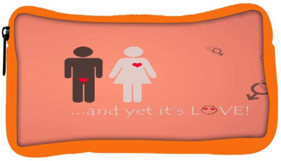 

Snoogg Eco Friendly Canvas And Yet Its Love Student Pen Pencil Case Coin Purse Pouch Cosmetic Makeup Bag (ORANGE) Pouch(Multicolor)