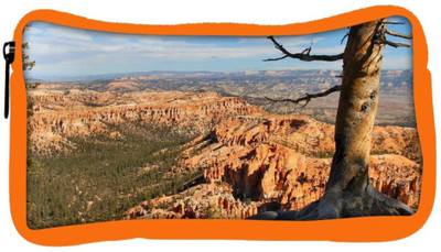 

Snoogg Eco Friendly Canvas Hill Top Tree Designer Student Pen Pencil Case Coin Purse Pouch Cosmetic Makeup Bag (ORANGE) Pouch(Multicolor)