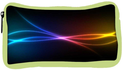 

Snoogg Eco Friendly Canvas Multicolor Rays Designer Student Pen Pencil Case Coin Purse Pouch Cosmetic Makeup Bag (GREEN) Pouch(Multicolor)