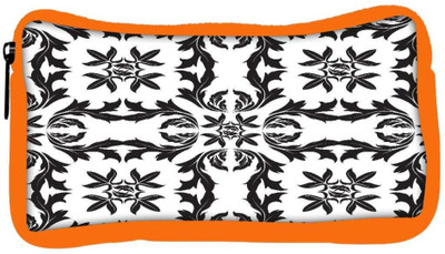 

Snoogg Eco Friendly Canvas Black Pattern Leaves Designer Student Pen Pencil Case Coin Purse Pouch Cosmetic Makeup Bag (ORANGE) Pouch(Multicolor)