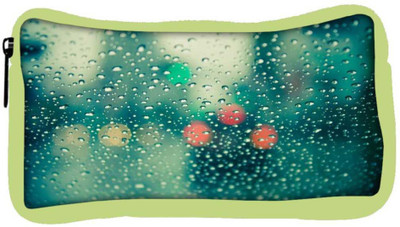 

Snoogg Eco Friendly Canvas Green Water Drops Designer Student Pen Pencil Case Coin Purse Pouch Cosmetic Makeup Bag (GREEN) Pouch(Multicolor)