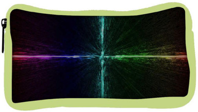 

Snoogg Eco Friendly Canvas Electric Colors Abstract Designer Student Pen Pencil Case Coin Purse Pouch Cosmetic Makeup Bag (GREEN) Pouch(Multicolor)