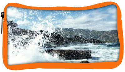 

Snoogg Eco Friendly Canvas Water Waves Hitting The Shore Designer Student Pen Pencil Case Coin Purse Pouch Cosmetic Makeup Bag (ORANGE) Pouch(Multicolor)
