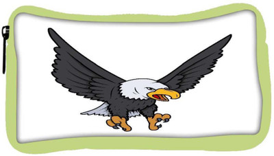 

Snoogg Eco Friendly Canvas Bald Eagle Vector Illustration Student Pen Pencil Case Coin Purse Pouch Cosmetic Makeup Bag (GREEN) Pouch(Multicolor)