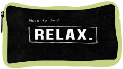 

Snoogg Eco Friendly Canvas Note To Self : Relax Student Pen Pencil Case Coin Purse Pouch Cosmetic Makeup Bag (GREEN) Pouch(Multicolor)