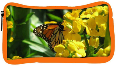 

Snoogg Eco Friendly Canvas Butterfly In Yellow Flower Designer Student Pen Pencil Case Coin Purse Pouch Cosmetic Makeup Bag (ORANGE) Pouch(Multicolor)