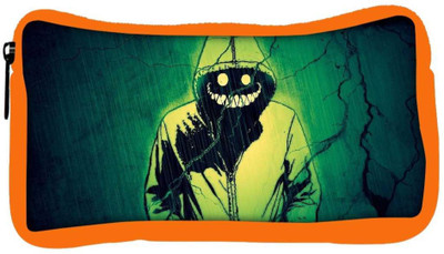 

Snoogg Eco Friendly Canvas Smiling Demon Designer Student Pen Pencil Case Coin Purse Pouch Cosmetic Makeup Bag (ORANGE) Pouch(Multicolor)