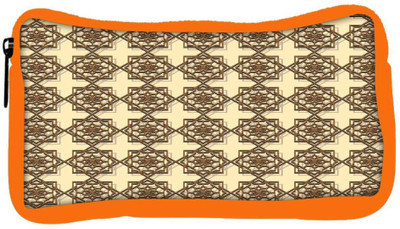 

Snoogg Eco Friendly Canvas Abstract Brown Pattern Design Designer Student Pen Pencil Case Coin Purse Pouch Cosmetic Makeup Bag (ORANGE) Pouch(Multicolor)