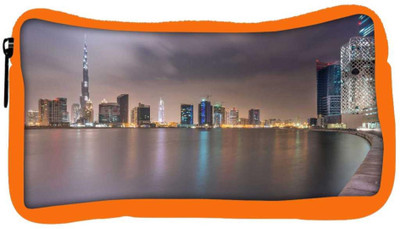 

Snoogg Eco Friendly Canvas City Of Life Designer Student Pen Pencil Case Coin Purse Pouch Cosmetic Makeup Bag (ORANGE) Pouch(Multicolor)