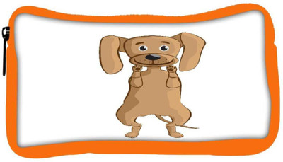 

Snoogg Eco Friendly Canvas Dog Student Pen Pencil Case Coin Purse Pouch Cosmetic Makeup Bag (ORANGE) Pouch(Multicolor)