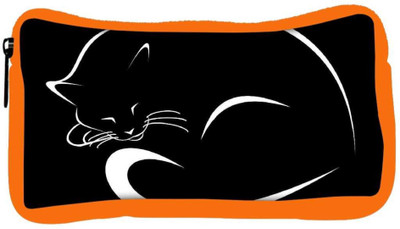 

Snoogg Eco Friendly Canvas Sleeping Cat Minimalistic Designer Student Pen Pencil Case Coin Purse Pouch Cosmetic Makeup Bag (ORANGE) Pouch(Multicolor)