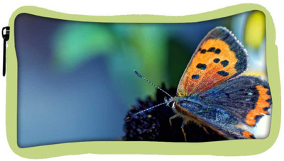 

Snoogg Eco Friendly Canvas Butterfly In Black Flower Designer Student Pen Pencil Case Coin Purse Pouch Cosmetic Makeup Bag (GREEN) Pouch(Multicolor)