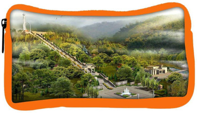 

Snoogg Eco Friendly Canvas Long Route Steps Designer Student Pen Pencil Case Coin Purse Pouch Cosmetic Makeup Bag (ORANGE) Pouch(Multicolor)
